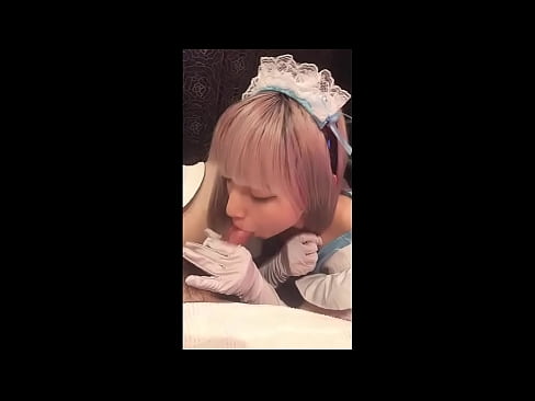 ❤️ 日本のアイドル「まゆか」、フレンチメイドのコスプレ、その1、ローションでフェラチオ、自慰行為 ️❌ ハードポルノ ❌️❤